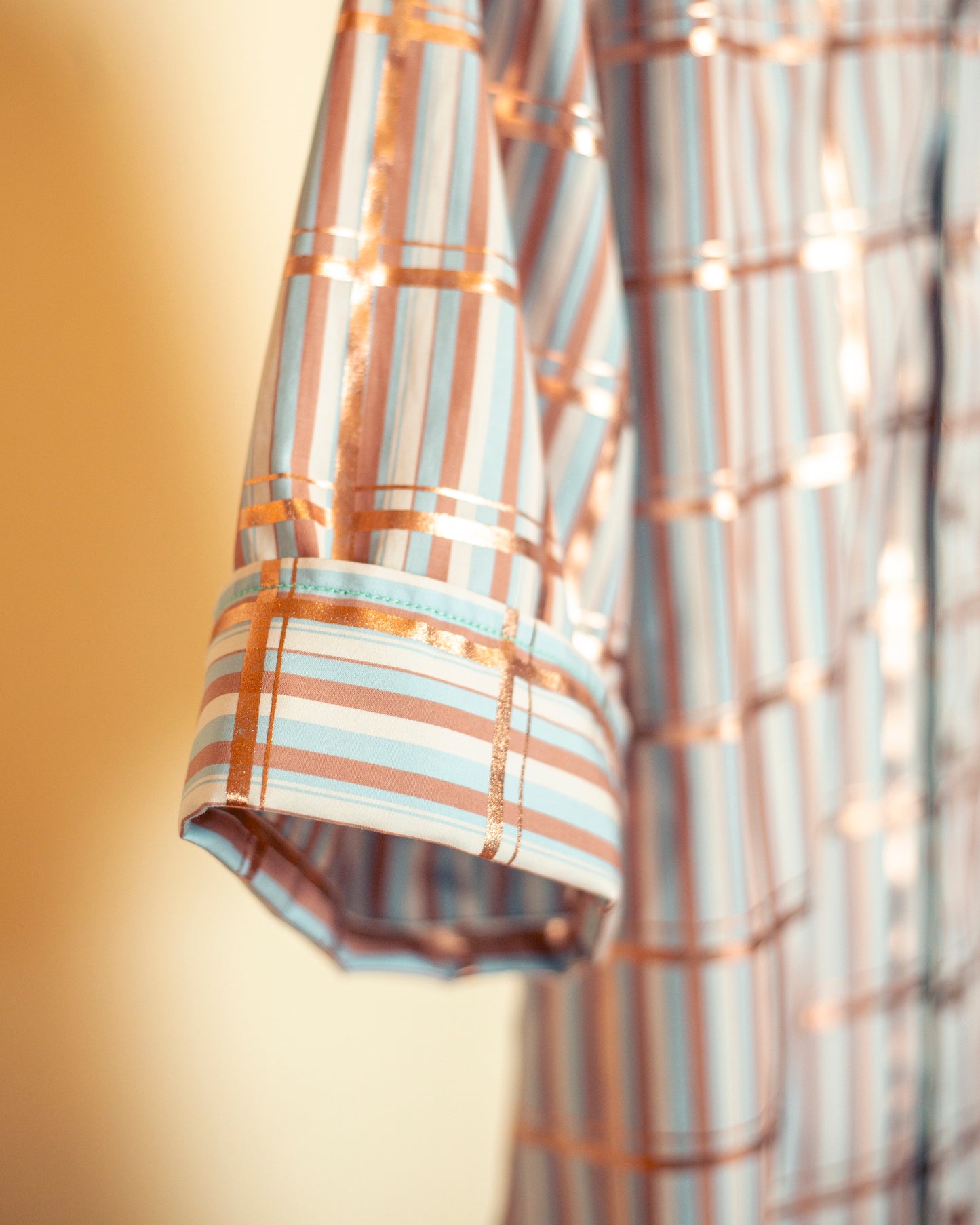 sunlight plaid open collar shirt