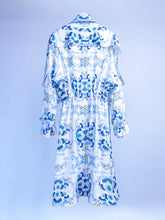 画像をギャラリービューアに読み込む, Floral chinoiserie Trench coat