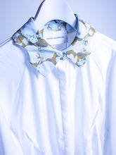 画像をギャラリービューアに読み込む, Geometnic collar Blouse