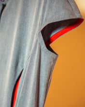 画像をギャラリービューアに読み込む, Bicolour front pocket slit dress