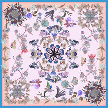 画像をギャラリービューアに読み込む, Floriferous Macrocosm squared scarf -Pink