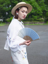 画像をギャラリービューアに読み込む, KeikoNishiyama_Rikka Floral bowtie blouse