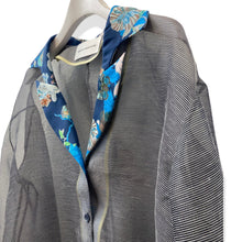 画像をギャラリービューアに読み込む, Organdie Tailor collar Shirt -Navy Blue