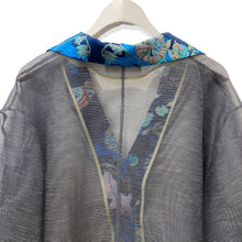 画像をギャラリービューアに読み込む, Organdie Tailor collar Shirt -Navy Blue