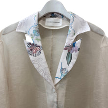 画像をギャラリービューアに読み込む, Organdie Tailor collar Shirt -Beige & pink