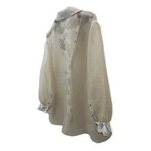 画像をギャラリービューアに読み込む, Organdie Tailor collar Shirt -Beige & pink