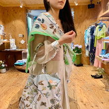 画像をギャラリービューアに読み込む, Verdant Garden of Eden squared scarf-Green