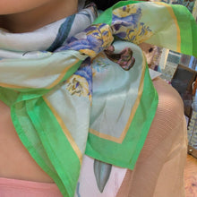 画像をギャラリービューアに読み込む, Verdant Garden of Eden squared scarf-Green