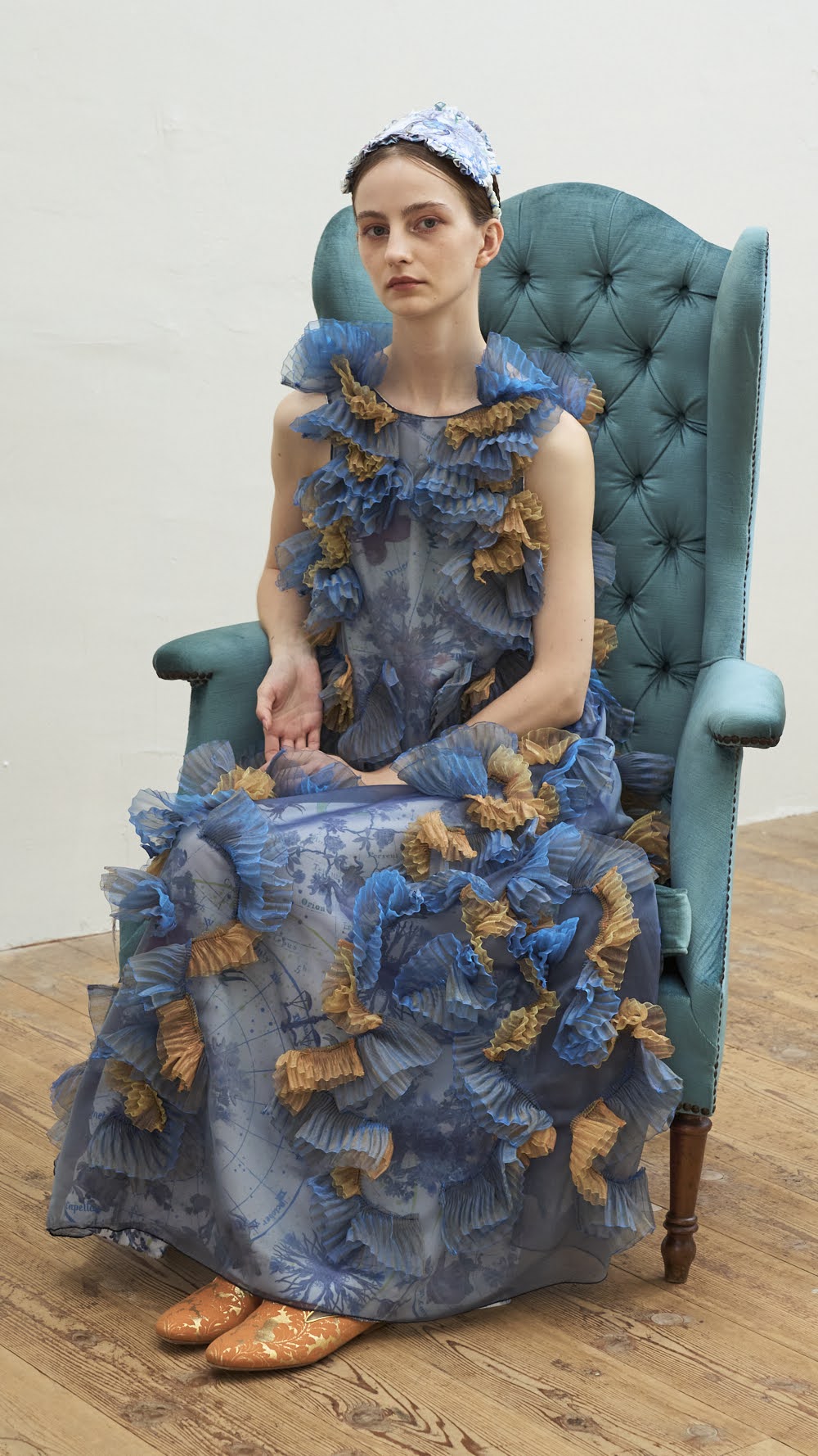 Cosmic wave long dress
