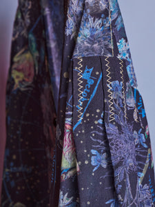 Cosmographia Printed Drawstring Blouse