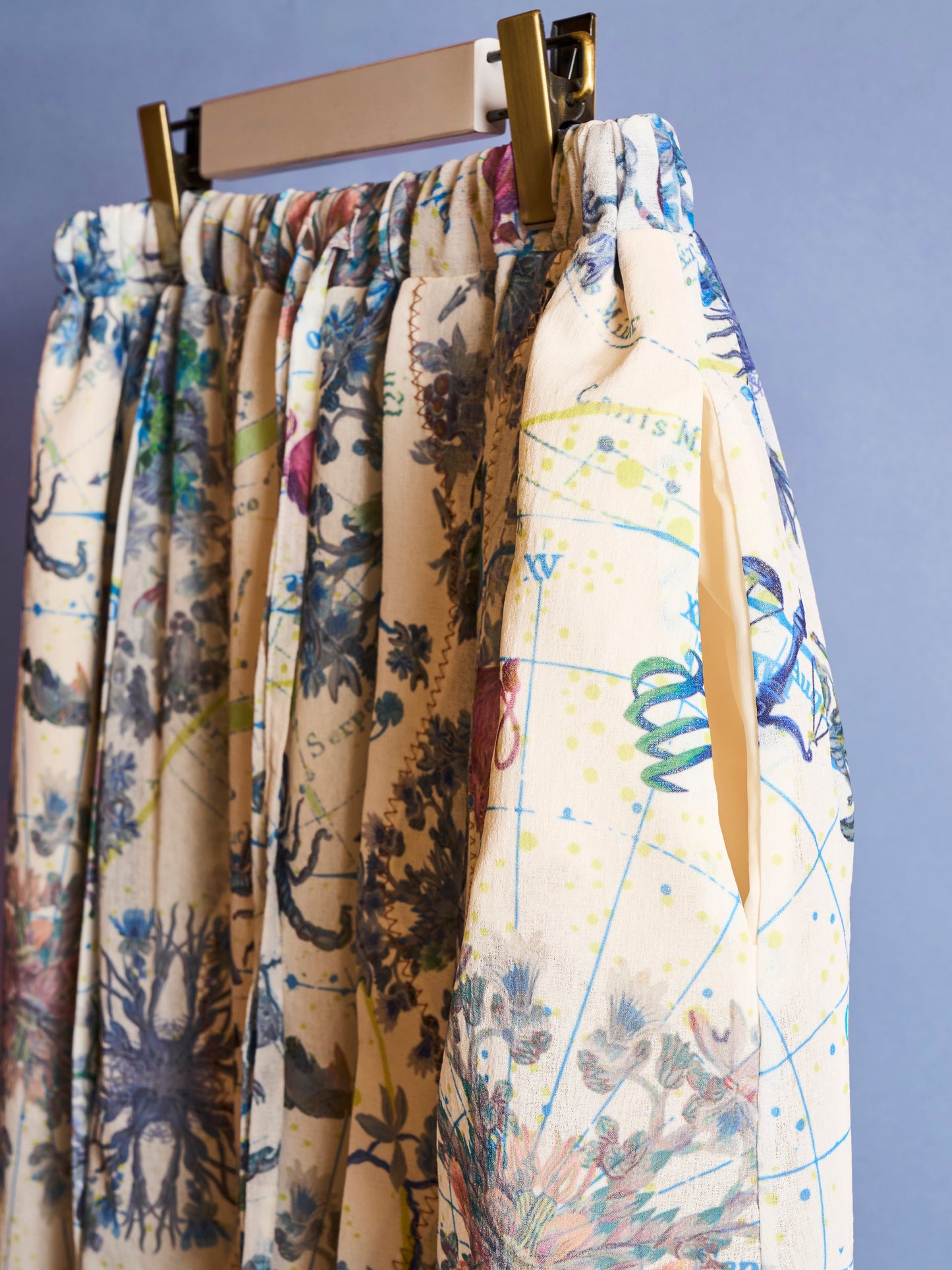 Cosmographia Printed Tuck Flaire Skirt