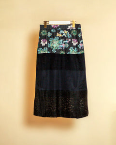 Alchemist lace tight skirt-Black