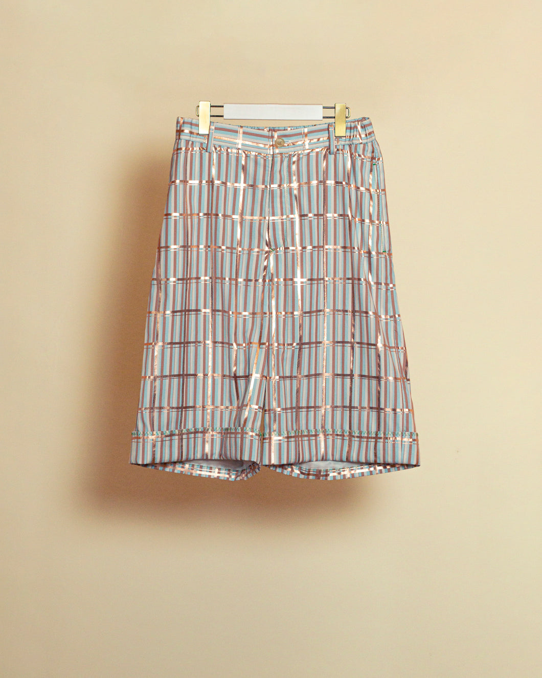 Sunlight plaid unisex shorts