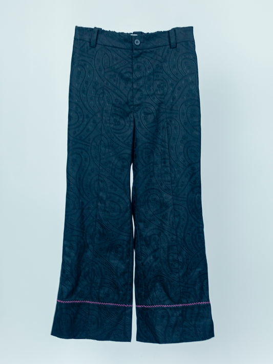 Sigmoid Tuck Jacqured Trouser