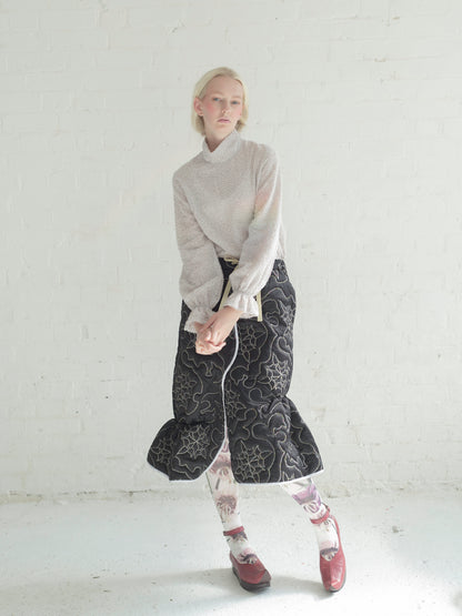 Indian Cut Jacquard Blouse