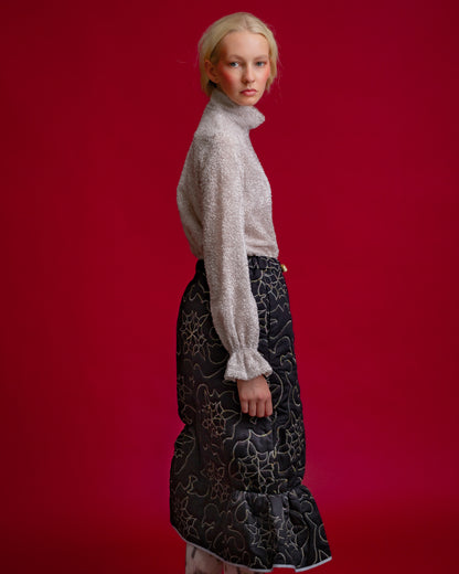 Indian Cut Jacquard Blouse