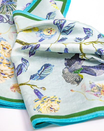 Garden of Eden Bird & Floral Long Scarf