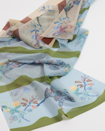 Garden of eden border stretch scarf