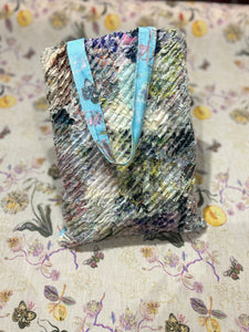 KEIKO NISHIYAMA Original Slash Quilted Bag -Blue オリジナル・スラッシュキルトバッグ