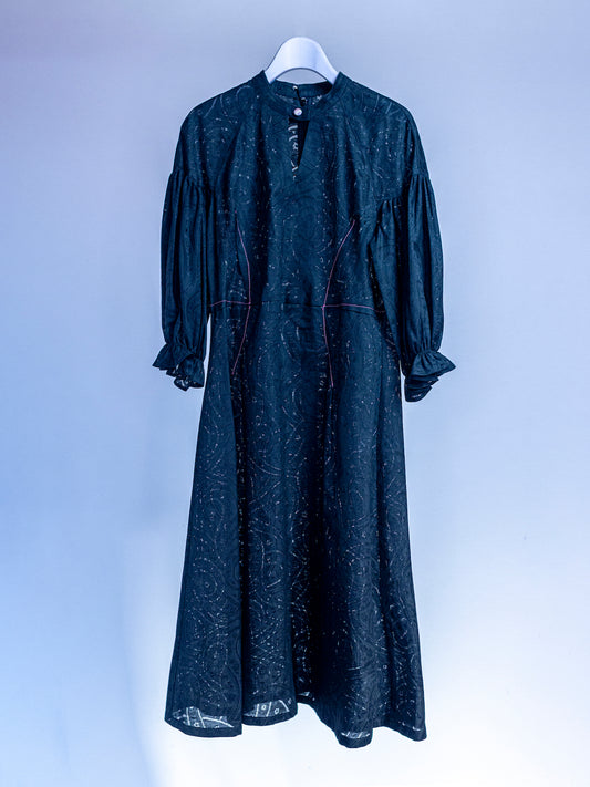 Floral Lace Puff Sleeve Dress