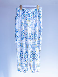Floral chinoiserie cargo trouser