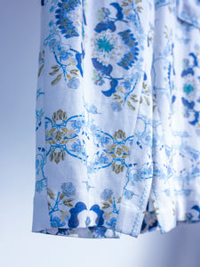 Floral chinoiserie cargo trouser