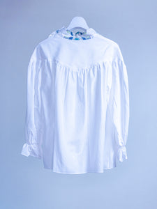 Runic Dropped Gather Sleeve Blouse