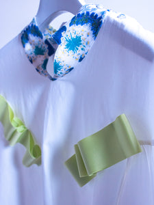 Runic Dropped Gather Sleeve Blouse