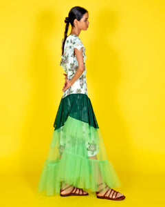 Alchemist tiered tulle skirt