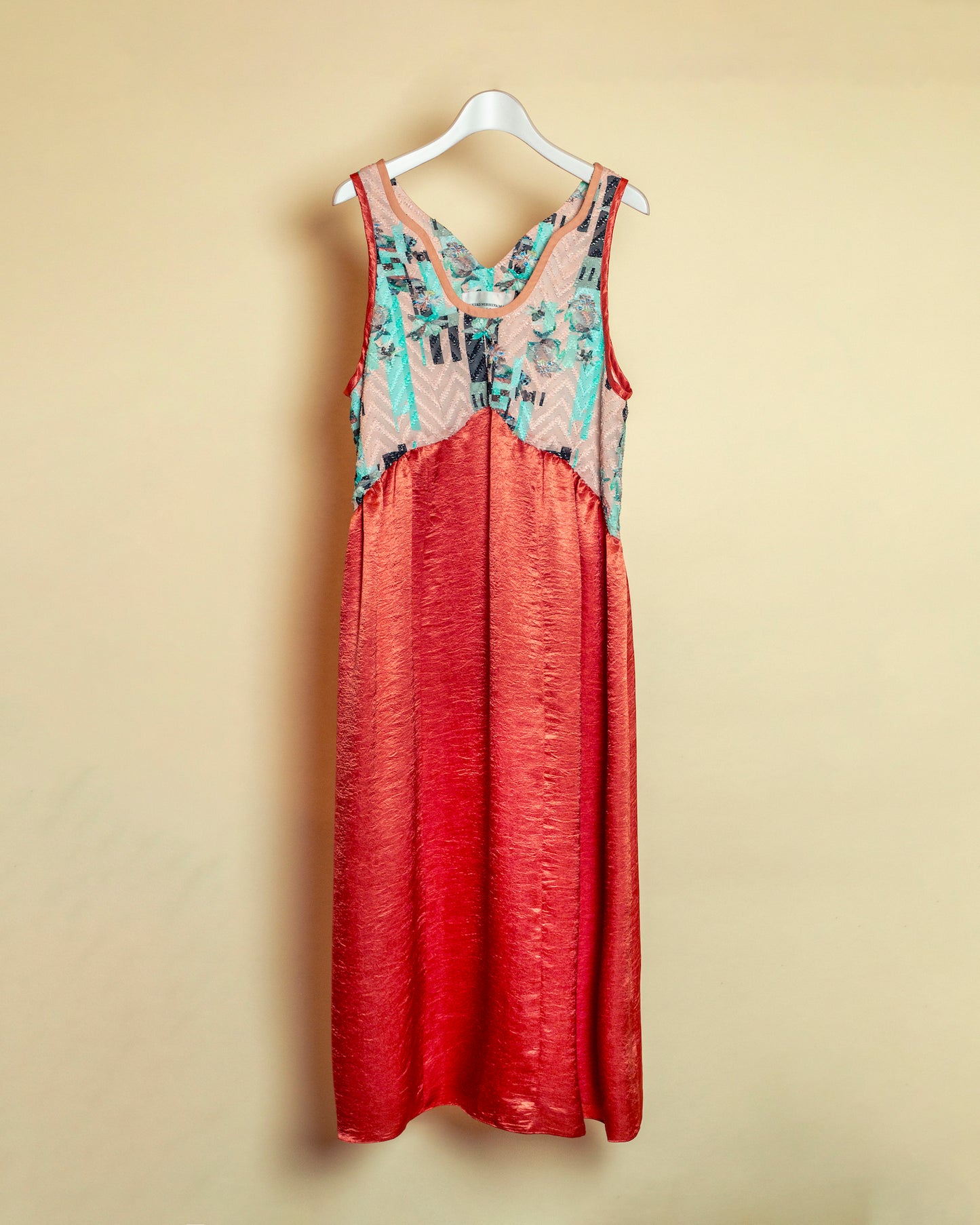 red sea 2way satin dress