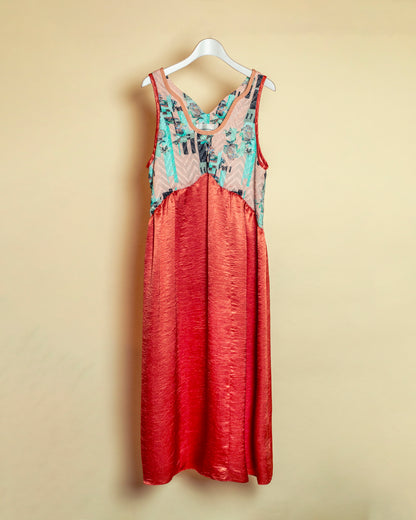 red sea 2way satin dress