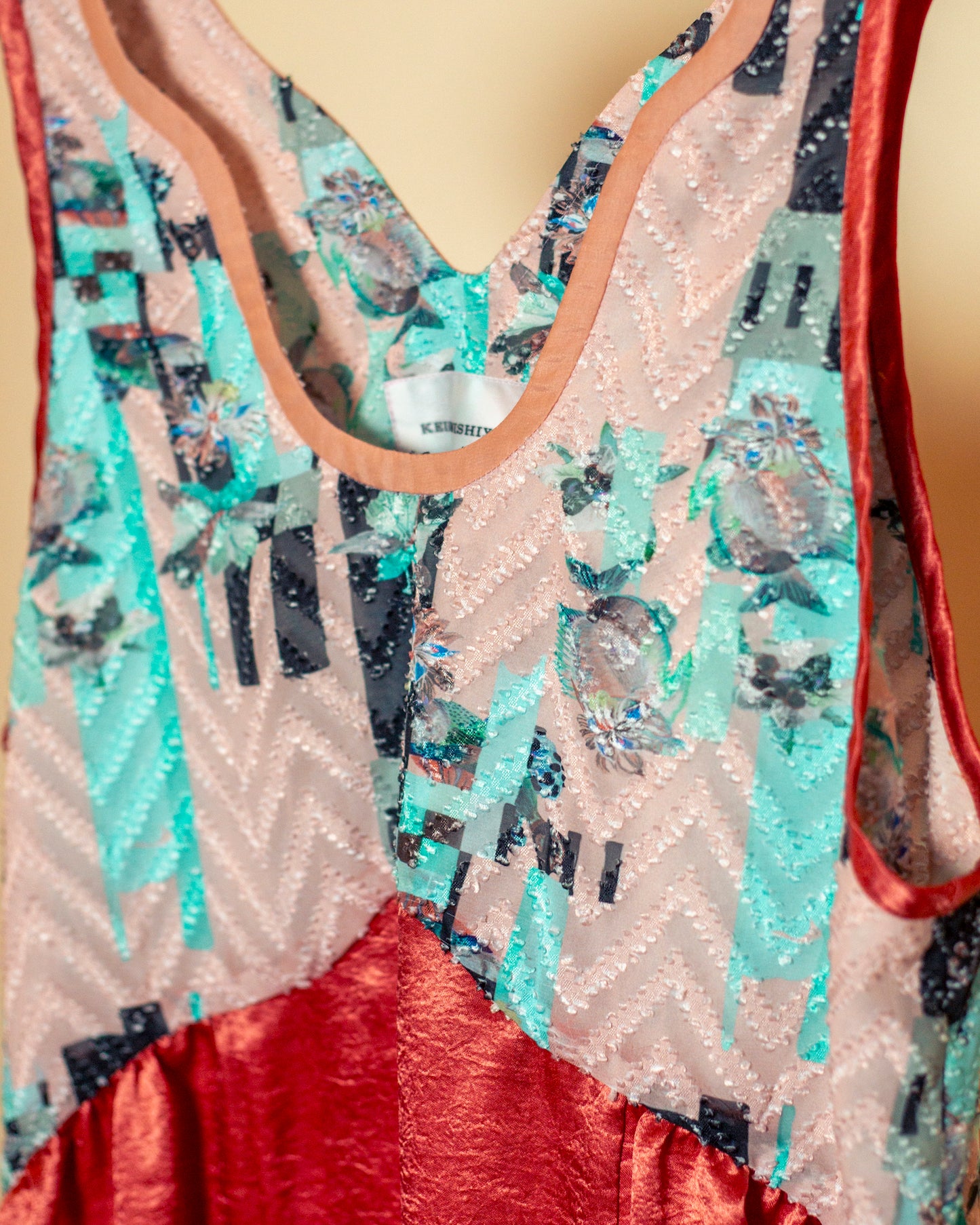 red sea 2way satin dress