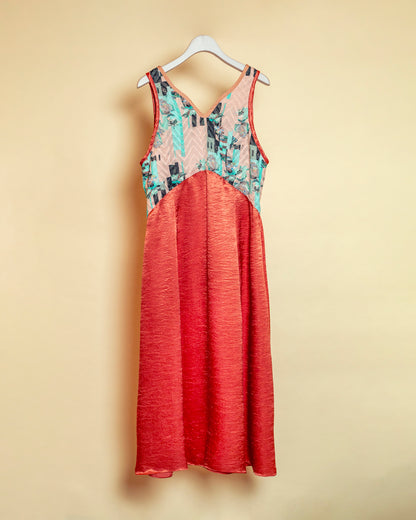 red sea 2way satin dress