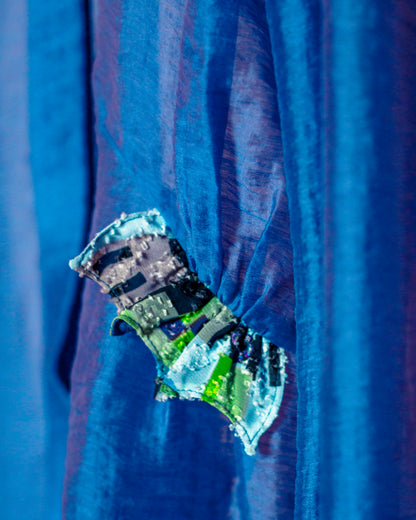 Tropical fish sheer Blouse