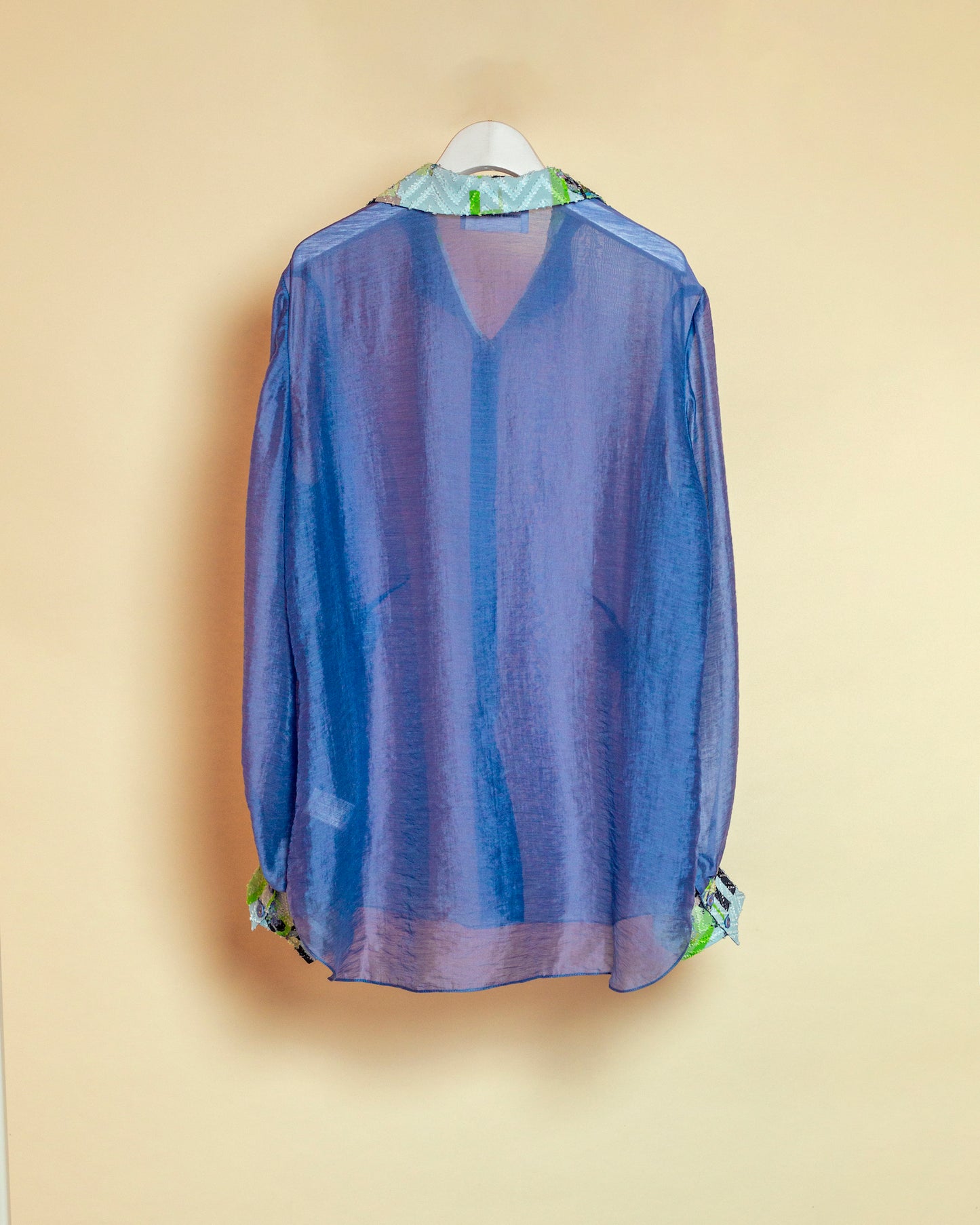 Tropical fish sheer Blouse