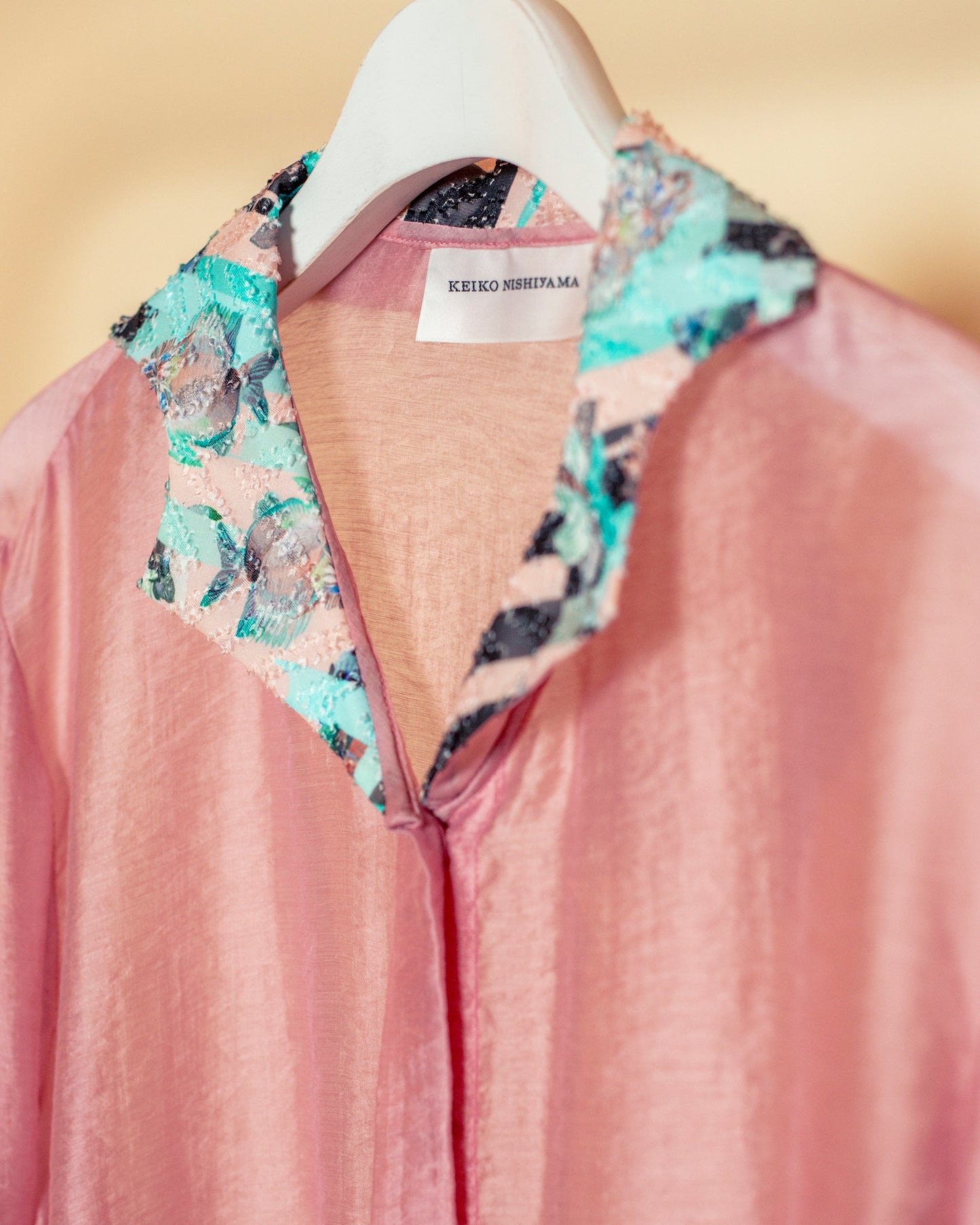 Tropical fish sheer Blouse