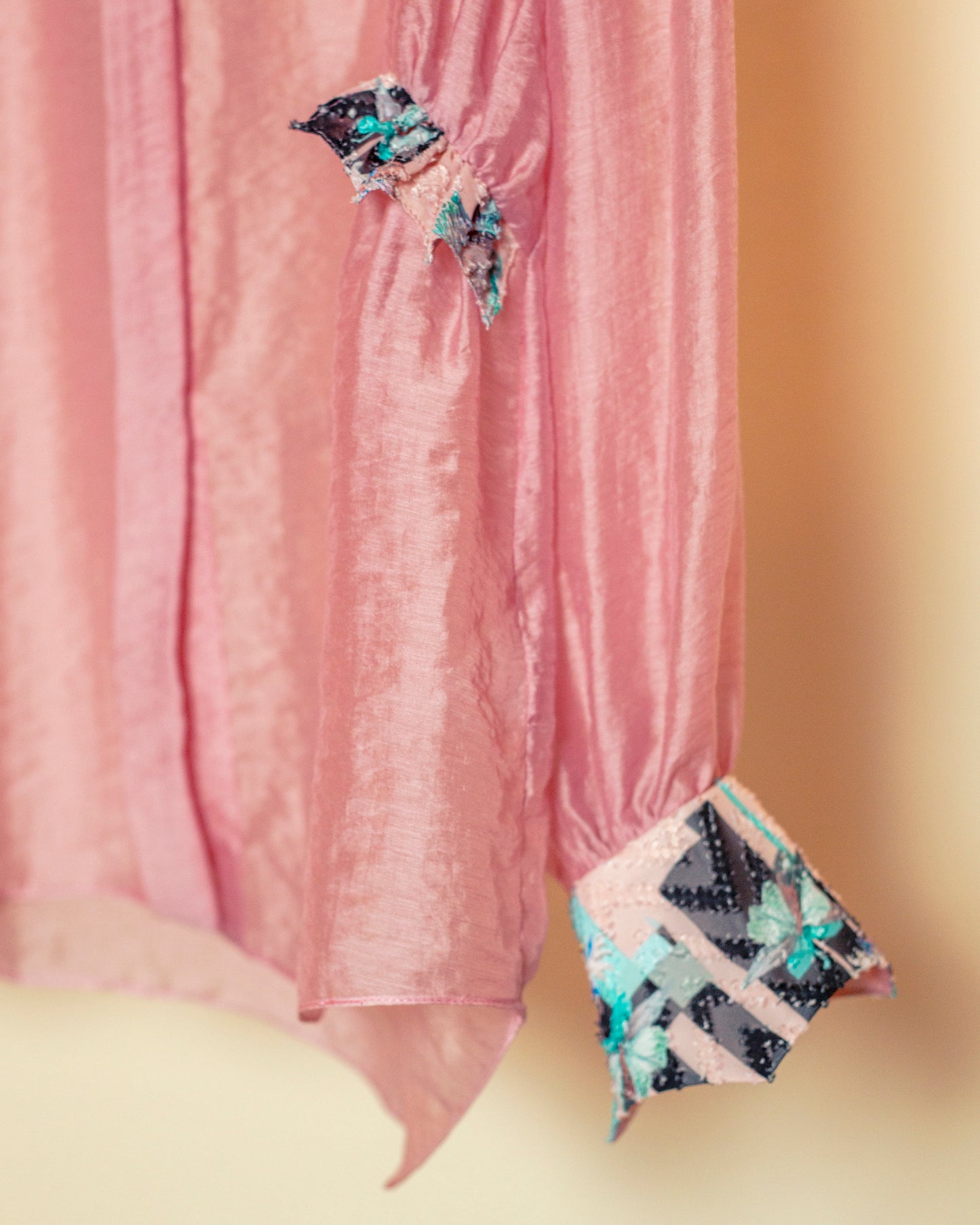 Tropical fish sheer Blouse