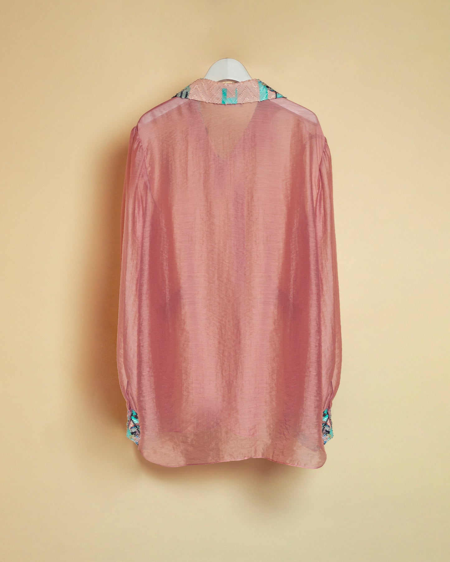 Tropical fish sheer Blouse