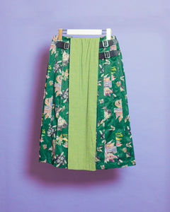 Daydream voyage wrapped pleated skirt