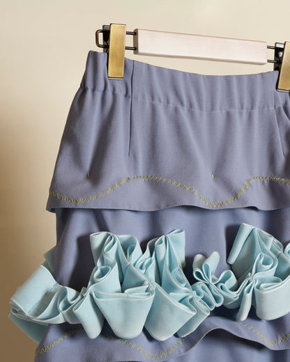 Fibonacci Sequence Blue Skirt