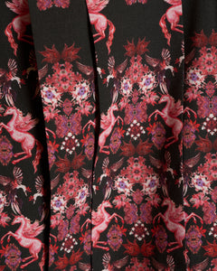 Mythology pleated wrapped skirt