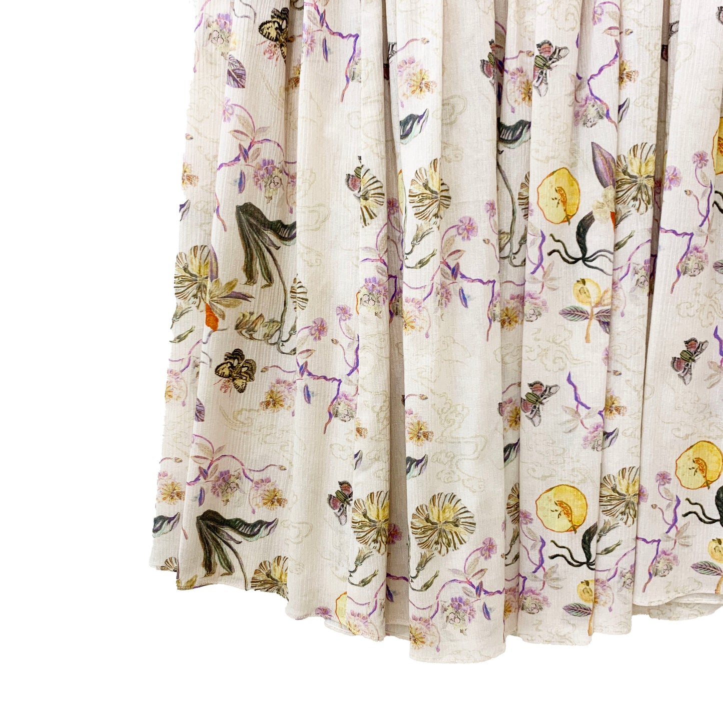 Rikka Floral Tuck Gather Skirt