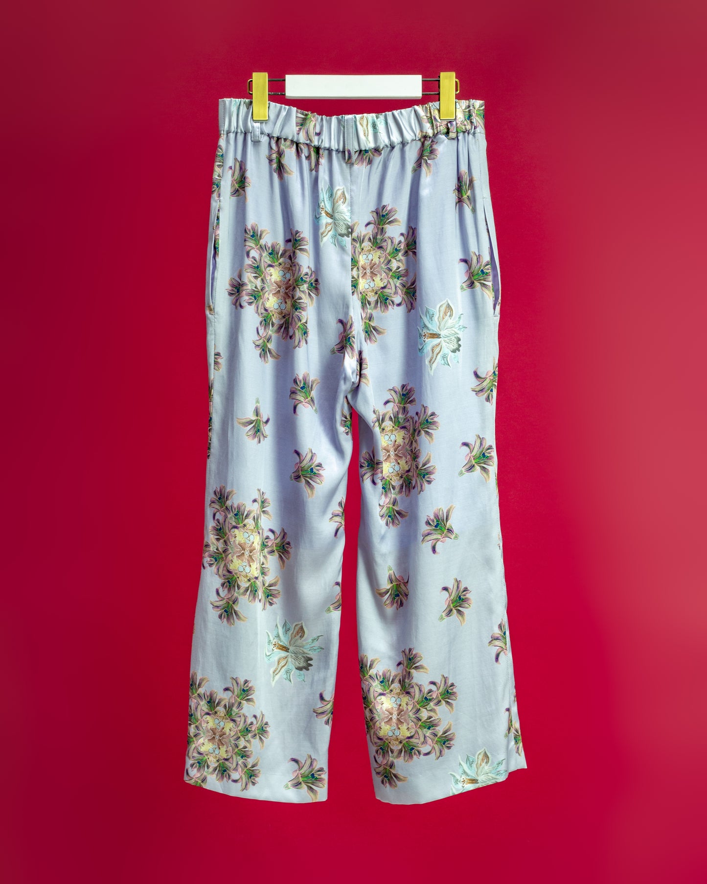 Floating Flower Print Trouser Lavender