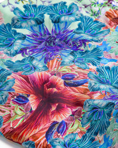 Tropical Floral Utopia-Green Scarf