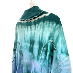 Tie dye Mellow rolled edge Long sleeve top