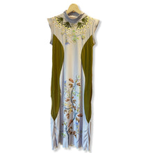 画像をギャラリービューアに読み込む, Garden of Eden Floral Shaped Dress-Blue

