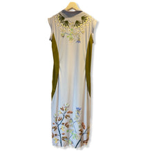 画像をギャラリービューアに読み込む, Garden of Eden Floral Shaped Dress-Blue
