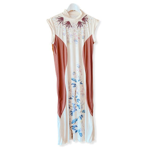 Garden of Eden Floral Shaped Dress-Yellow