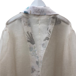 Organdie Tailor collar Shirt -Beige & pink