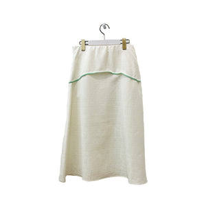 Fushikaden Jacqured Skirt White